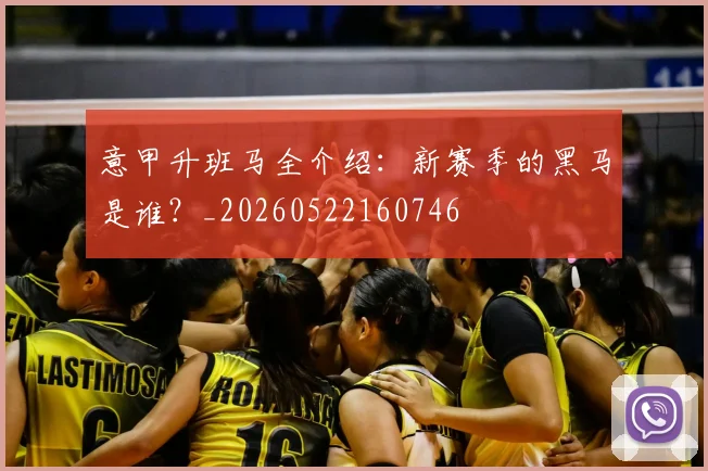 意甲升班马全介绍：新赛季的黑马是谁？_20260522160746